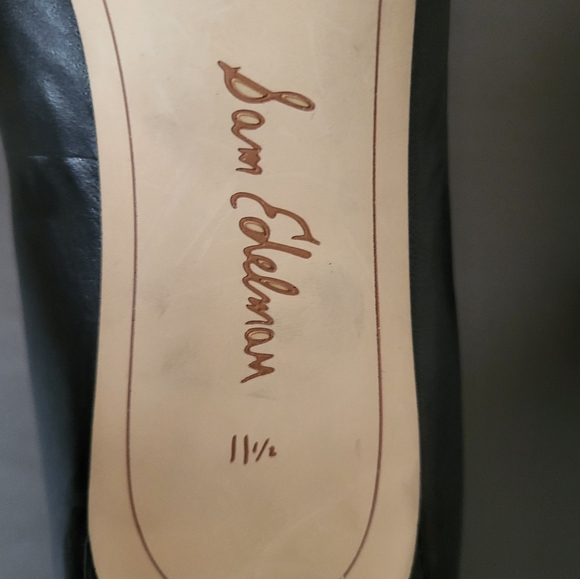 Sam Eldeman Leather Classic Black High Heel Size 11.5 US Women's - Picture 4 of 8